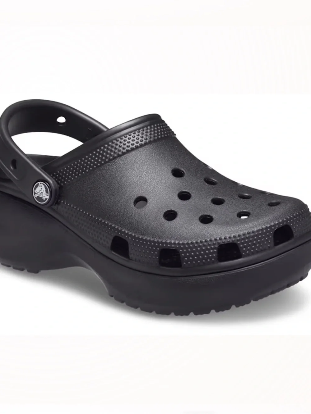 CROCS Black Classic Platform Clogs | 6